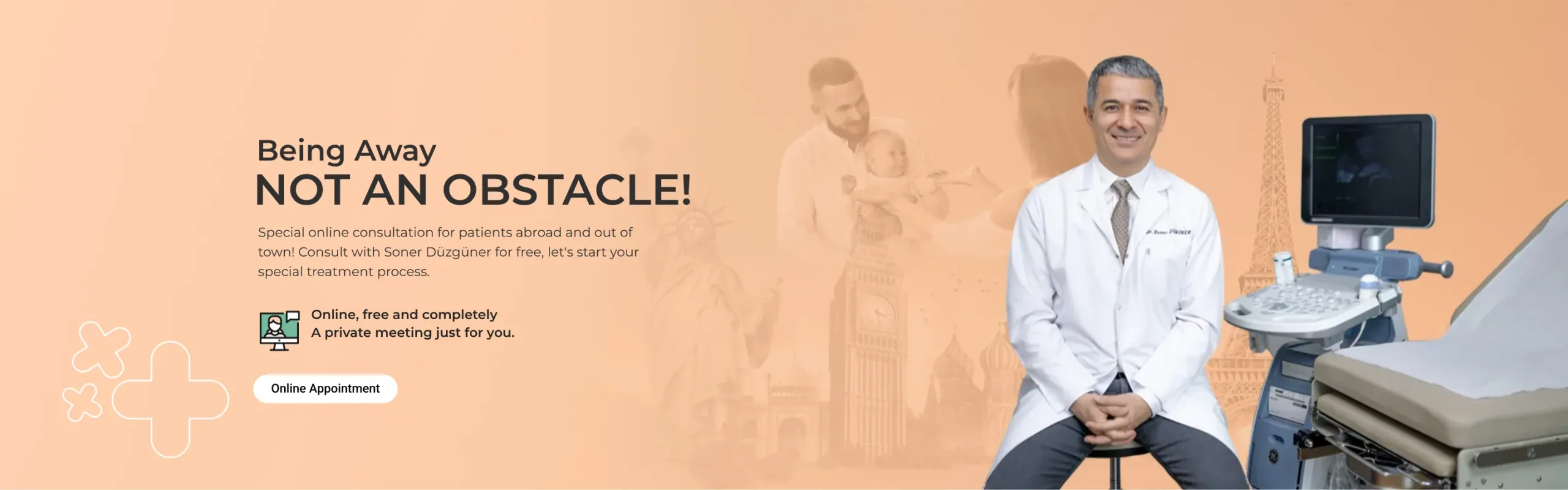 Being away is not an obstacle! An online, free and private consultation – Book an online appointment